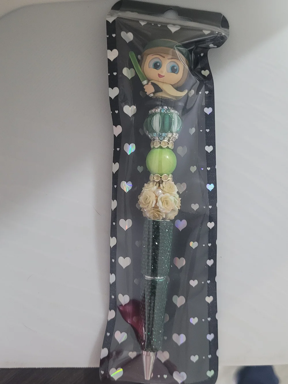Girly Doorable Topper Beaded Pen